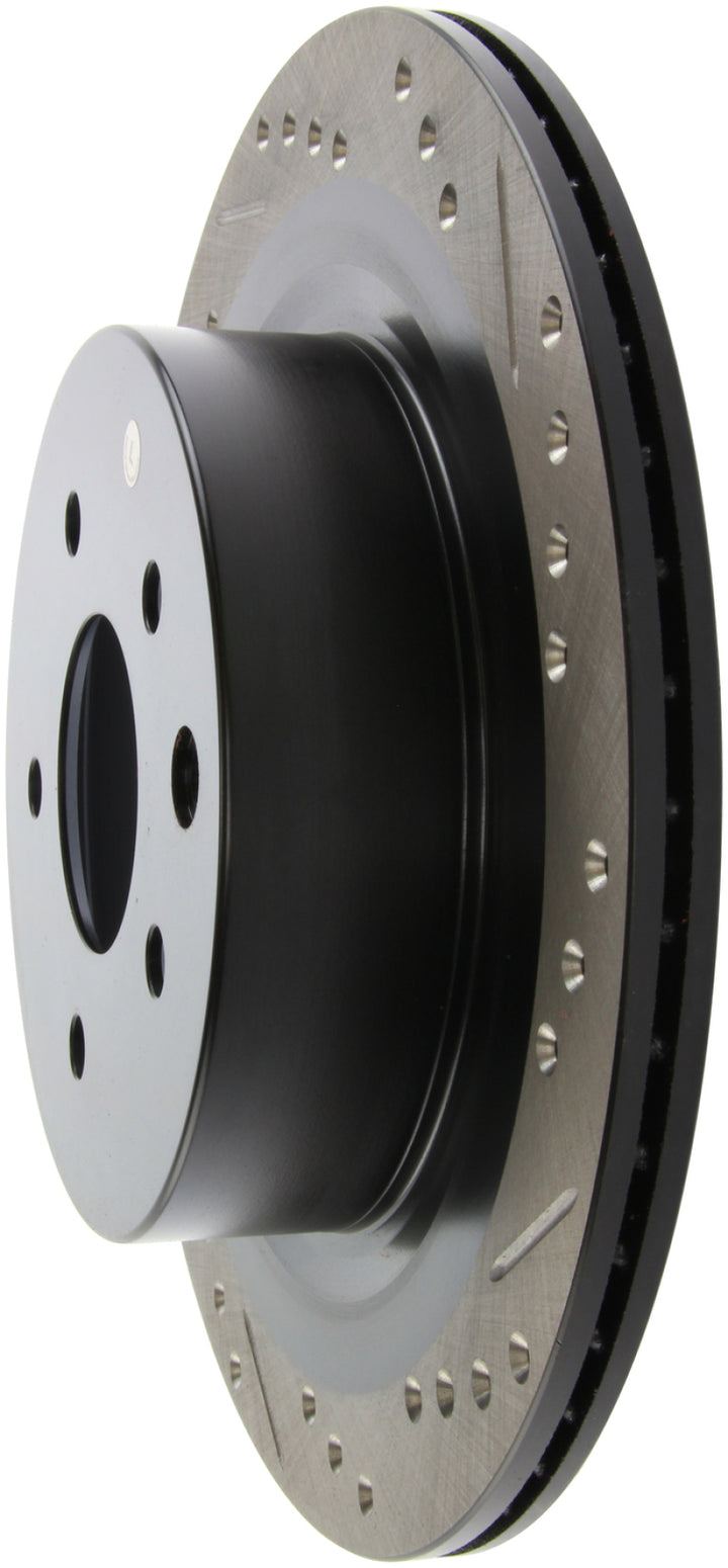 StopTech SportStop Slotted & Drilled Rear Left Rotor for 06-07 350Z / 05-07 G35 / 06-07 G35X - OneFastShop