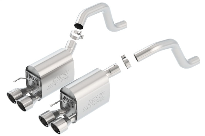 Borla S-Type II Rear Section Exhaust with Dual Rd Rolled Tips for 06-13 Chevy Corvette C6 ZO6/ZR1 - OneFastShop
