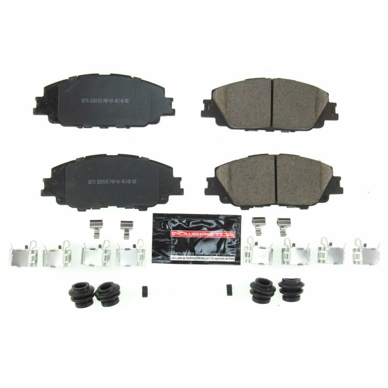PowerStop Front Z23 Evolution Sport Brake Pads with Hardware for 2019-2024 Toyota Corolla - OneFastShop