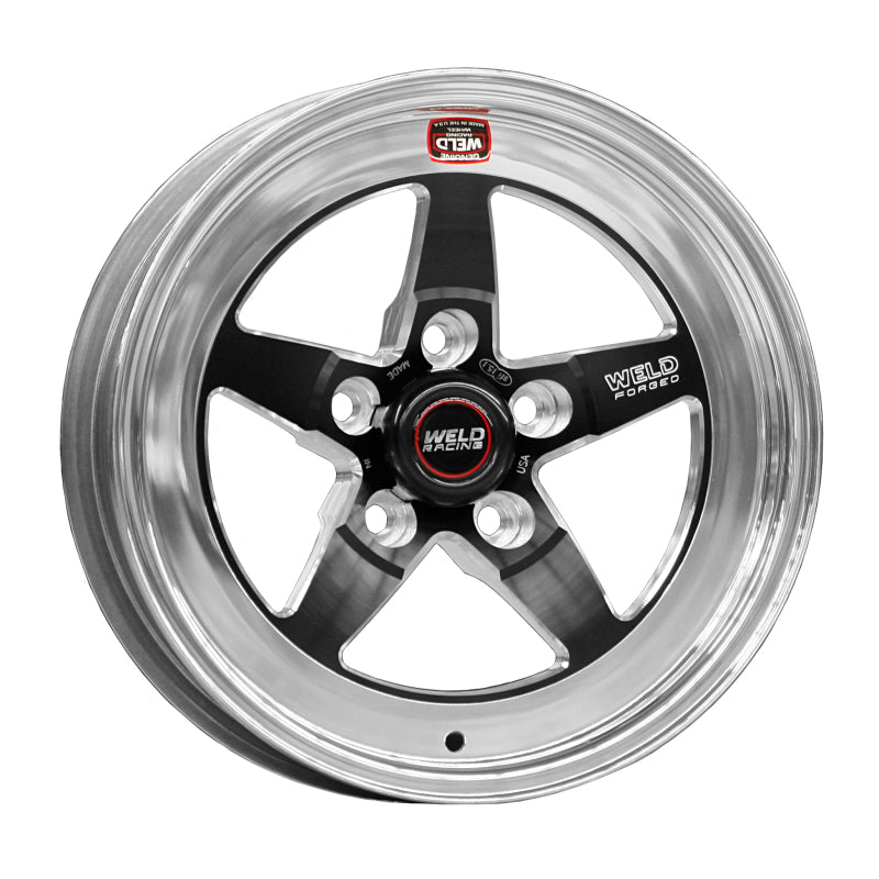 Weld RT-S S71 Forged Wheel 15x7 - 5x4.75 BP 4.5in BS Medium Pad Black Non-Beadlock