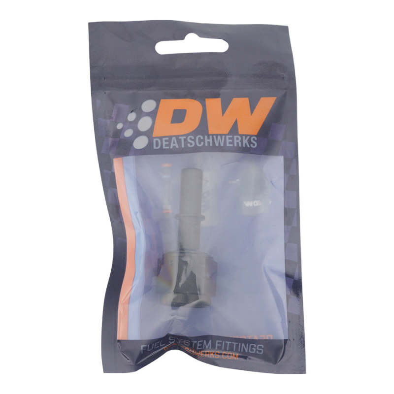 DeatschWerks 8AN Female Flare Swivel to 3/8in Male EFI Quick Disconnect Anodized Matte Black