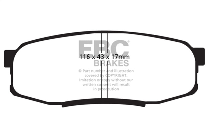 EBC Greenstuff Rear Brake Pads for 08+ Lexus LX570 5.7 - OneFastShop