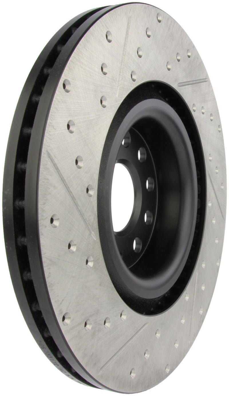 StopTech Slotted & Drilled Left Front Rotor for 09 VW Passat CC / 06-09 Passat - OneFastShop