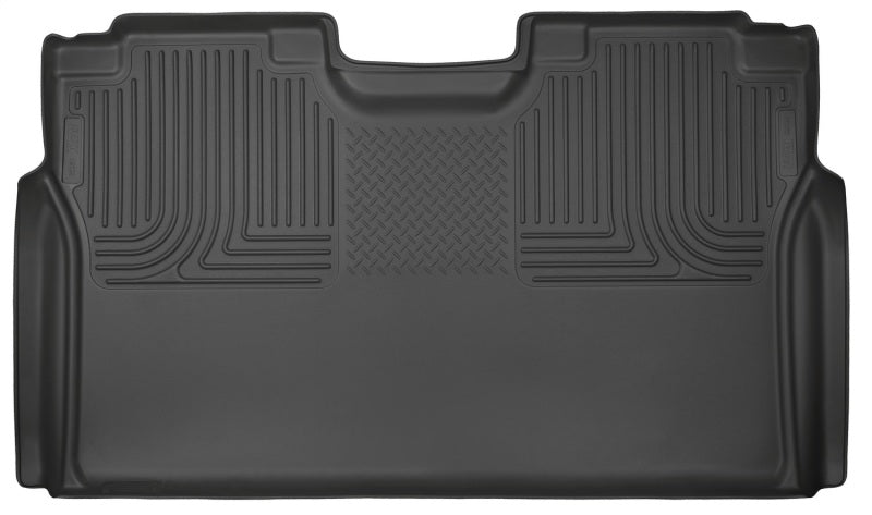 Husky Liners WeatherBeater Black 2nd Seat Floor Liner for 2015-2024 Ford F-150 SuperCrew Cab