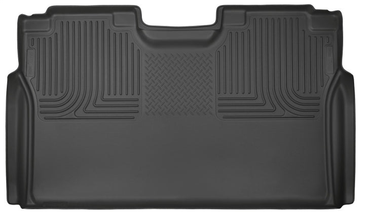 Husky Liners WeatherBeater Black 2nd Seat Floor Liner for 2015-2024 Ford F-150 SuperCrew Cab