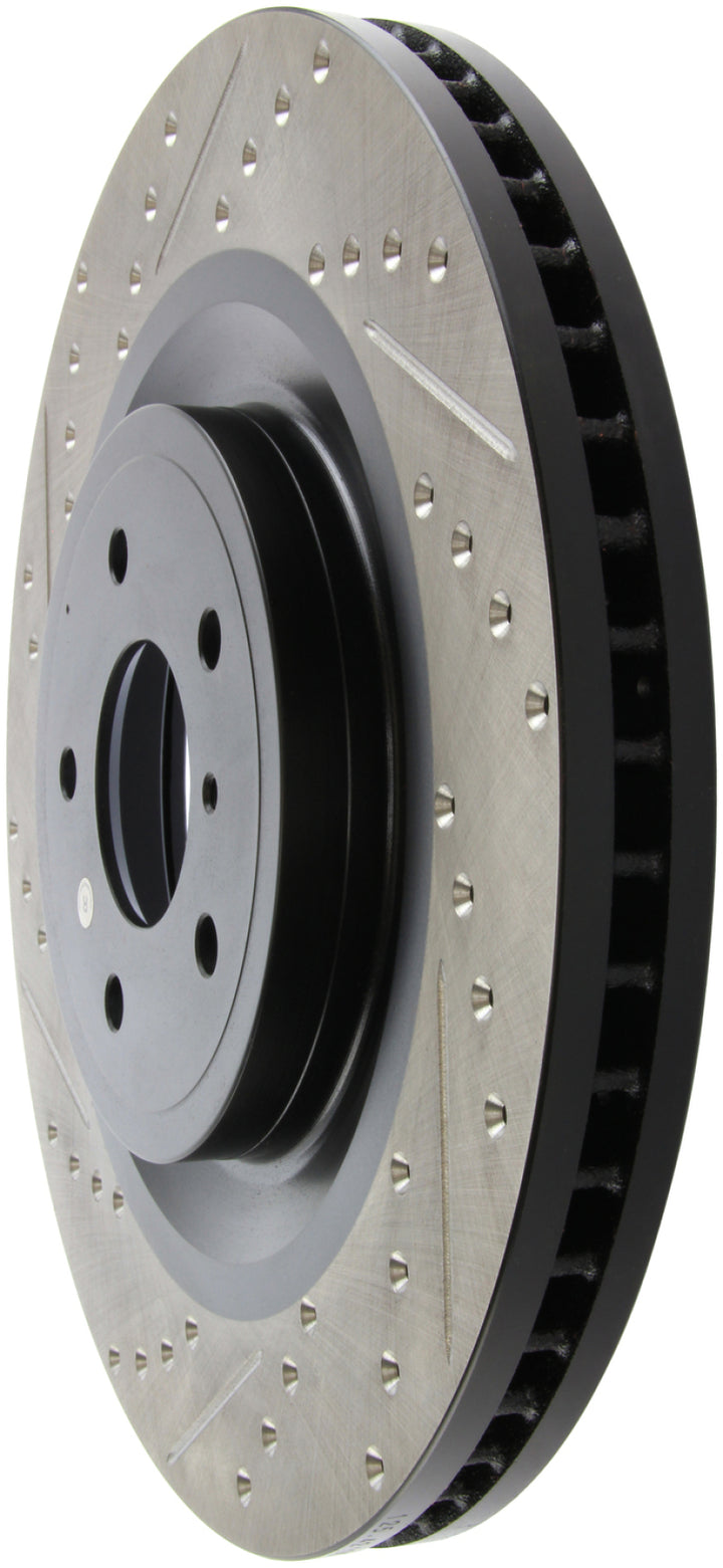 StopTech SportStop Slotted & Drilled Front Right Rotor for Infiniti G37 / Nissan 370Z - OneFastShop