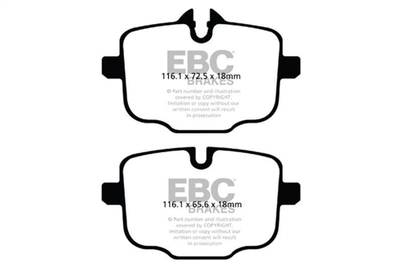 EBC Greenstuff Rear Brake Pads for BMW 535i 3.0 Turbo (F10) - OneFastShop