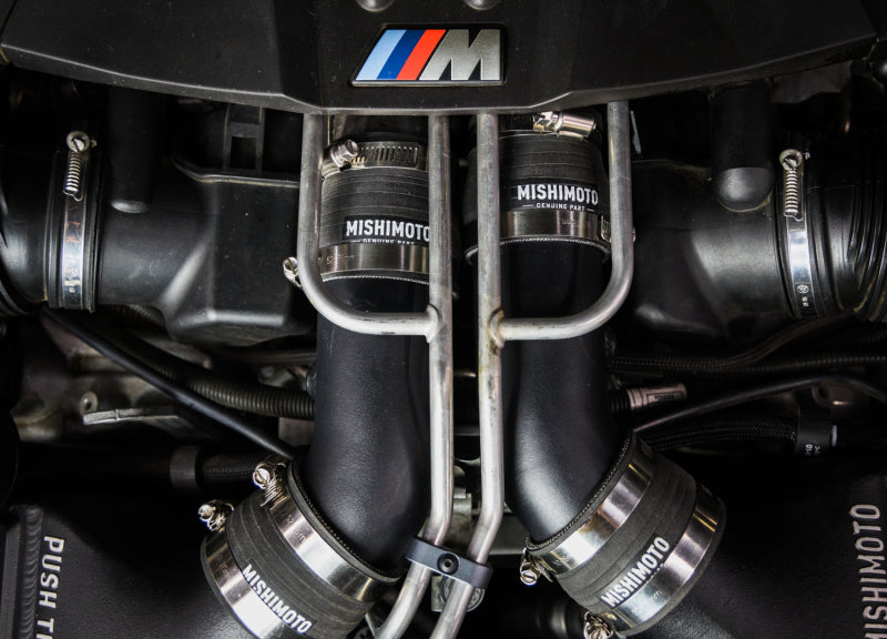 Mishimoto BMW F10 M5 Intercooler Pipe Kit Micro Wrinkle Black - Fits 12-16