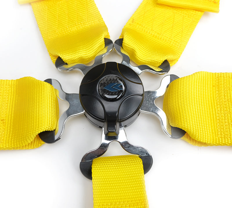 NRG 5PT 3in. Seat Belt Harness with Cam Lock in Yellow