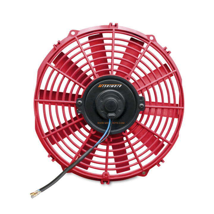 Mishimoto Electric Fan 12" Red 12V - Slim Design for Efficient Cooling - OneFastShop