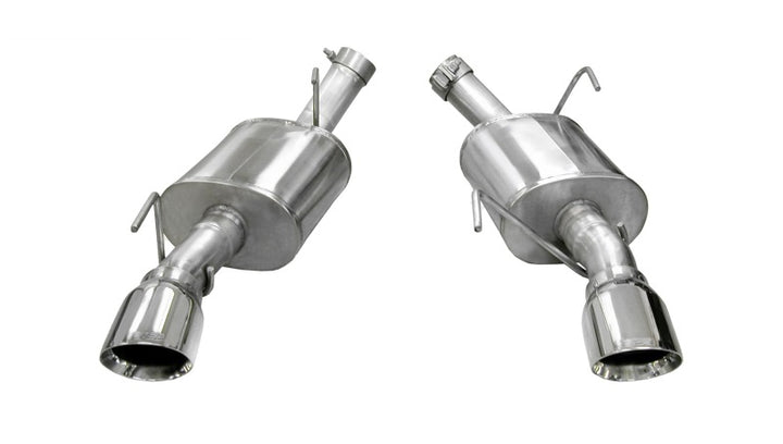 Corsa Xtreme Polished Axle-Back Exhaust for 2005-2010 Ford Mustang Shelby GT500 5.4L V8