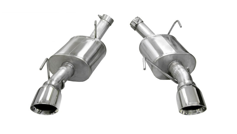 Corsa Xtreme Polished Axle-Back Exhaust for 2005-2010 Ford Mustang Shelby GT500 5.4L V8 - OneFastShop