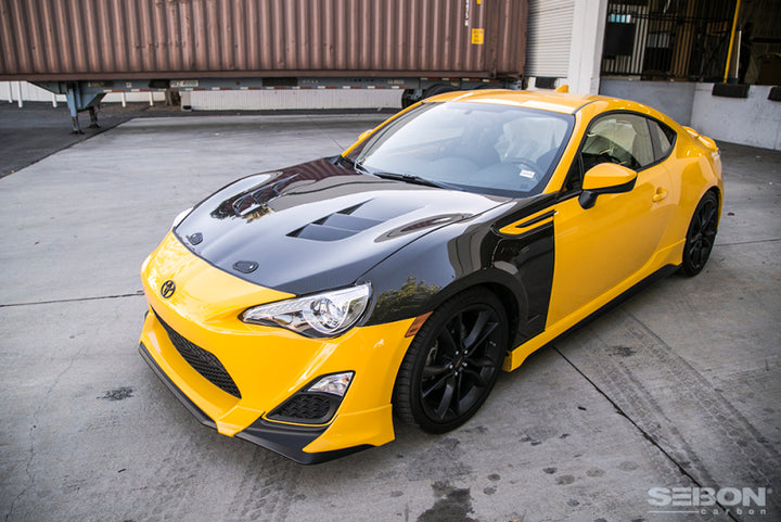 Seibon TS Style Carbon Fiber Hood for 12-13 BRZ/FRS - OneFastShop