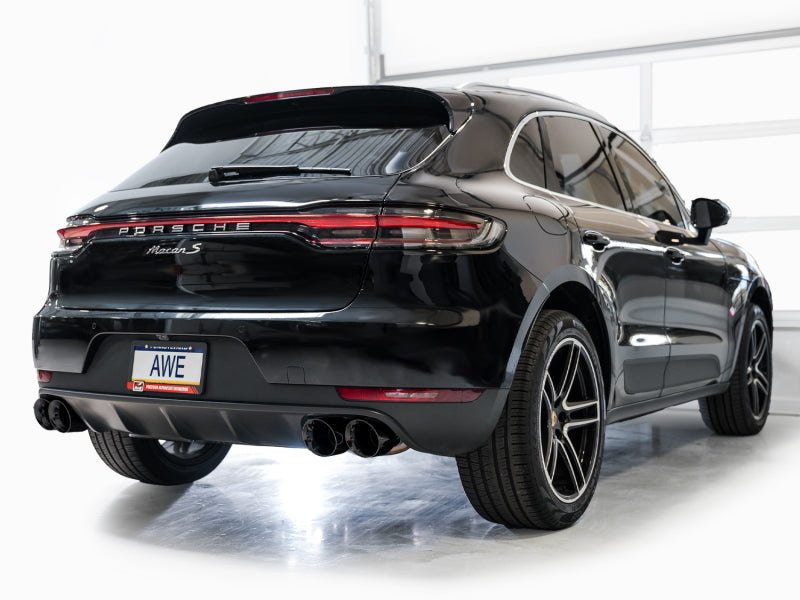 AWE Tuning Touring Edition Catback Exhaust with Diamond Black Tips for 19-21 Porsche Macan