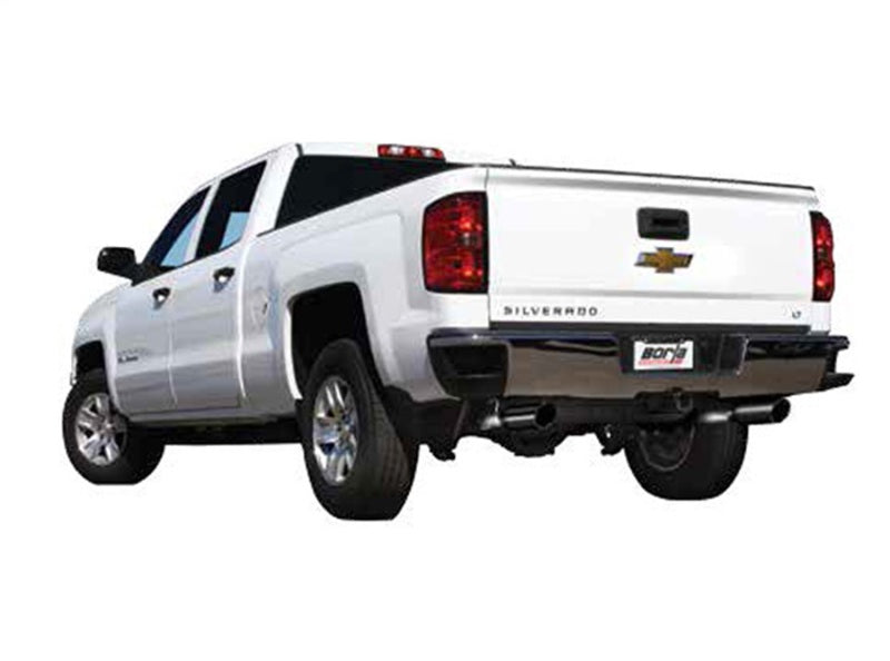 Borla Cat-Back Exhaust System Dual 2.25in Out 4in Rear Exit Black Chrome - 14 Sierra 1500