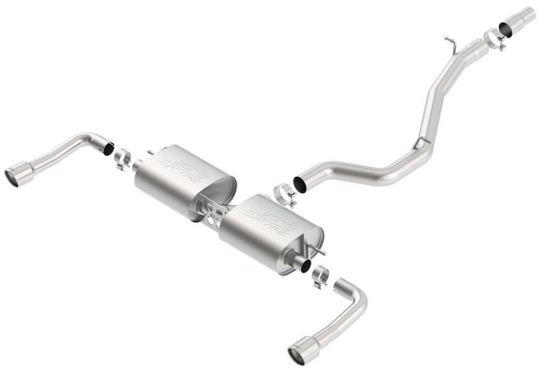 Borla S-Type Cat-Back Exhaust for 14-16 Audi A3 Quattro 2.0L Turbo RWD 4DR Single Split Rear Exit