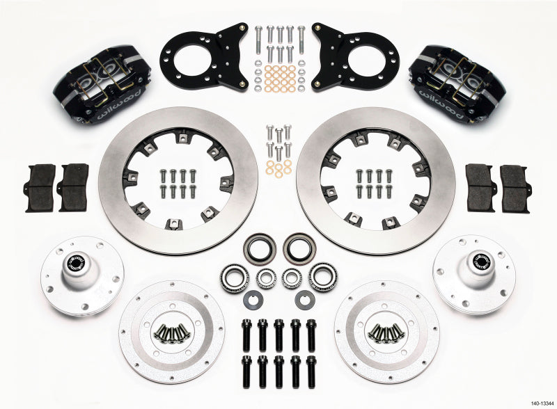 Wilwood Dynapro Dust-Boot Front Kit 12.19in for 1965-1969 Mustang Disc & Drum Spindle - OneFastShop