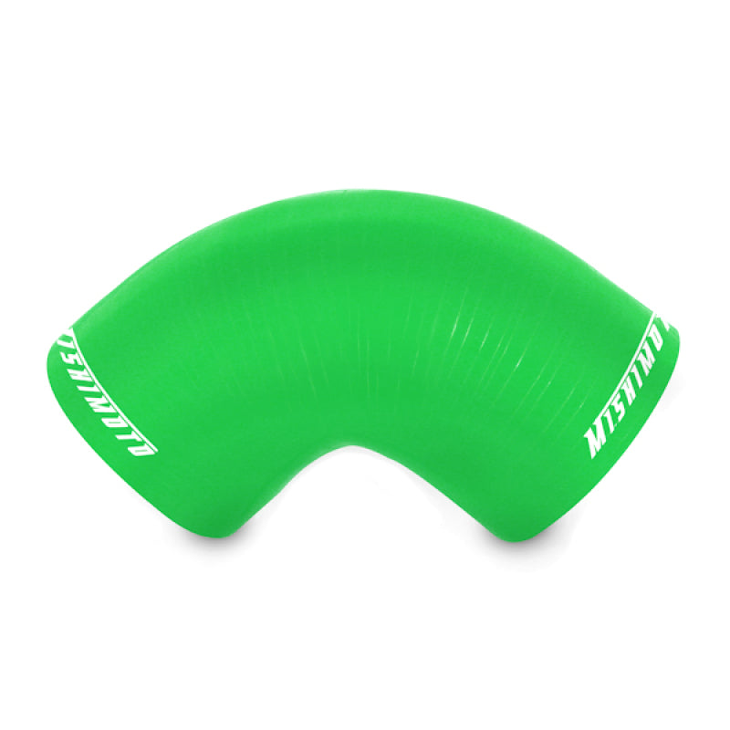 Mishimoto 2.5in 90 Degree Silicone Coupler - Green