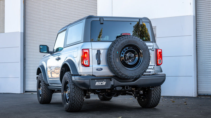Borla Cat-Back S-Type Exhaust for 21-22 Ford Bronco 2.7L 2DR/4DR T-304 Stainless Steel - Brushed Finish