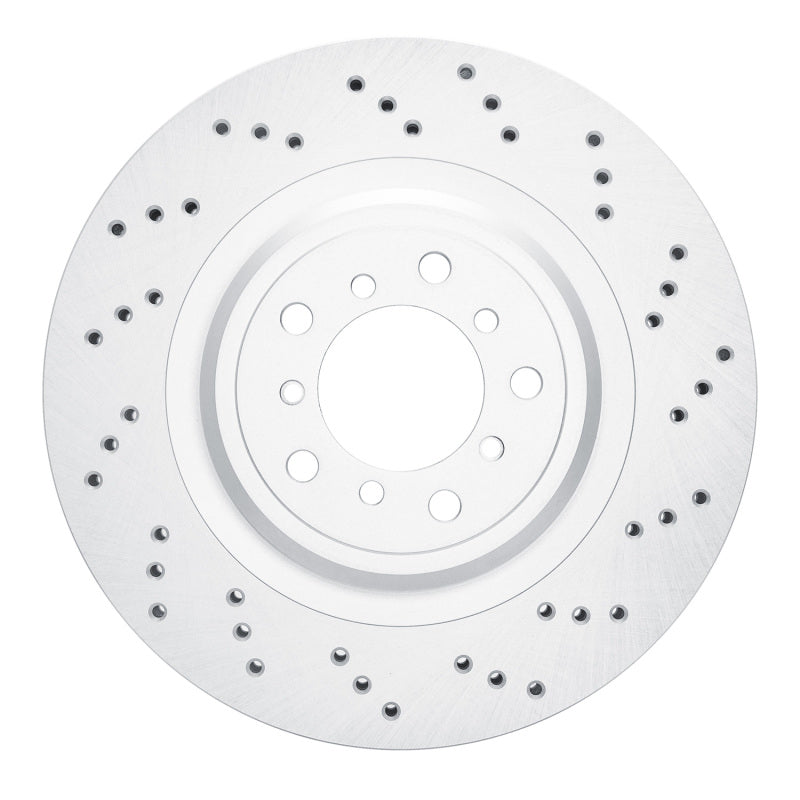 DFC Front Right Drilled Brake Rotor - BMW 1 Series M / M3 (E9x) 2008-2013 - GeoSpec Coated