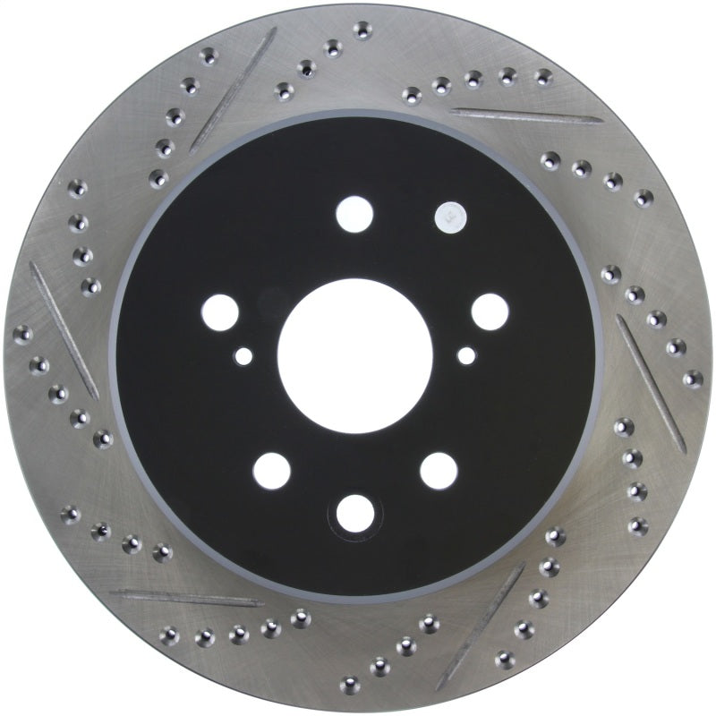 Stoptech Slotted & Drilled Sport Brake Rotor Right Rear for 13-14 Lexus GS300 GS350 GS400 GS430 - OneFastShop