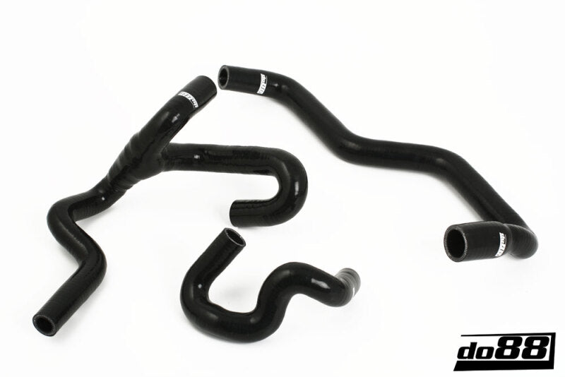 do88 Silicone Heater Hose Kit with Water Valve - Saab 9-5 1998-2010 - Black
