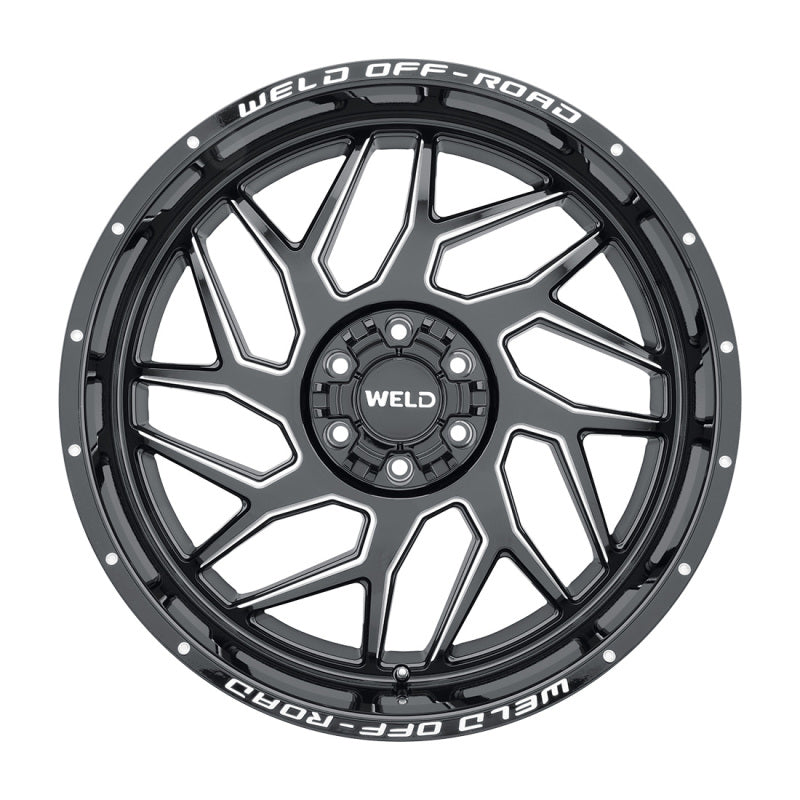 Weld Fulcrum Flow-Formed Wheel 20x10 - 6x135 / 6x139.7 ET-18 Gloss Black Milled, image 2