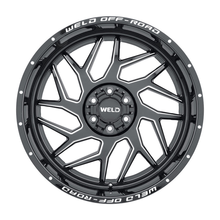 Weld Off-Road W117 20X10 Fulcrum Wheel – 8X165.1 ET13 BS6.00 Gloss Black MIL (125.1) - OneFastShop