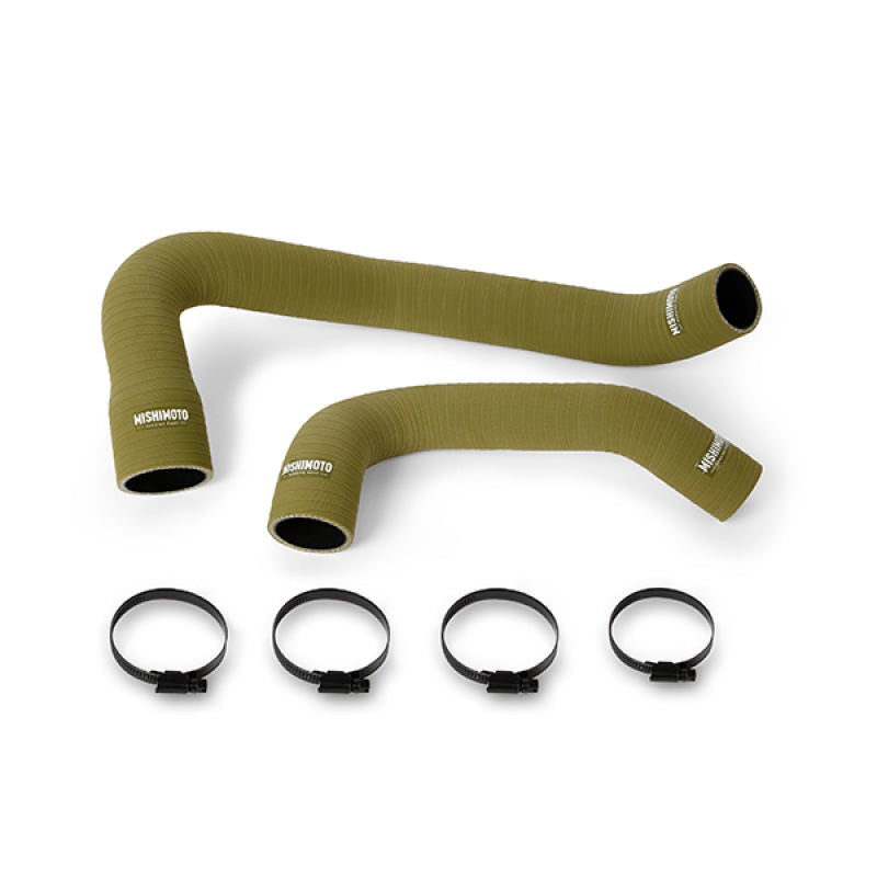 Mishimoto Silicone Radiator Hose Kit Olive Drab - Jeep Wrangler TJ 4.0L I6 1997-2006
