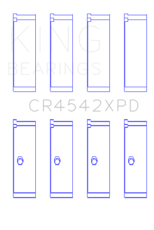 King Engine Bearings Tri-Metal Performance Connecting Rod Bearing Set - Honda K-Series 2.0L/2.4L (STDX)