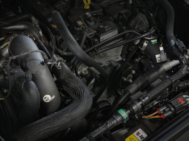 Afe BladeRunner Aluminum Hot/Cold Charge Pipe Kit - Black for 21-22 Ford Bronco L4-2.3L