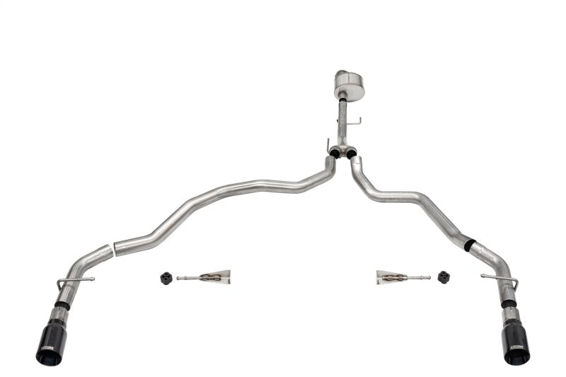 CORSA Performance Xtreme Cat-Back Exhaust Black PVD for 2021-2024 Ford F-150 Regular Cab 6.5in Bed 5.0L V8 Dual Rear Exit