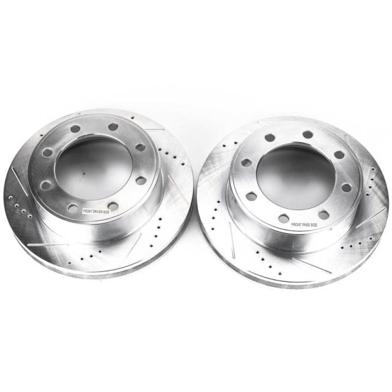 PowerStop Front Evolution Drilled & Slotted Rotors - Ford Excursion 00-05 - OneFastShop