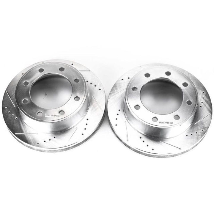 PowerStop Front Evolution Drilled & Slotted Rotors - Ford Excursion 00-05 - OneFastShop
