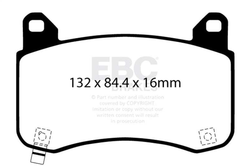 EBC Yellowstuff Front Brake Pads for 2020+ Tesla Model Y