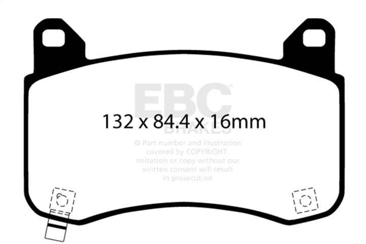EBC Yellowstuff Front Brake Pads for 2020+ Tesla Model Y