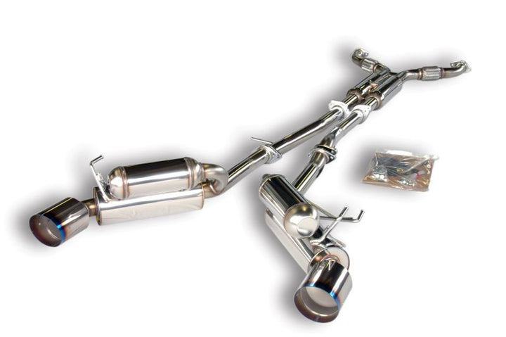 HKS Dual Hi-Power Ti Tip Catback Exhaust for 03-06 350Z (SUS304 No Coating)