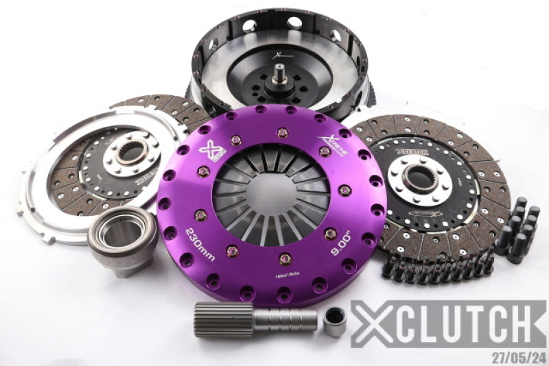 XClutch 9in Twin Solid Organic Clutch Kit for 07-10 BMW 335i Base - OneFastShop