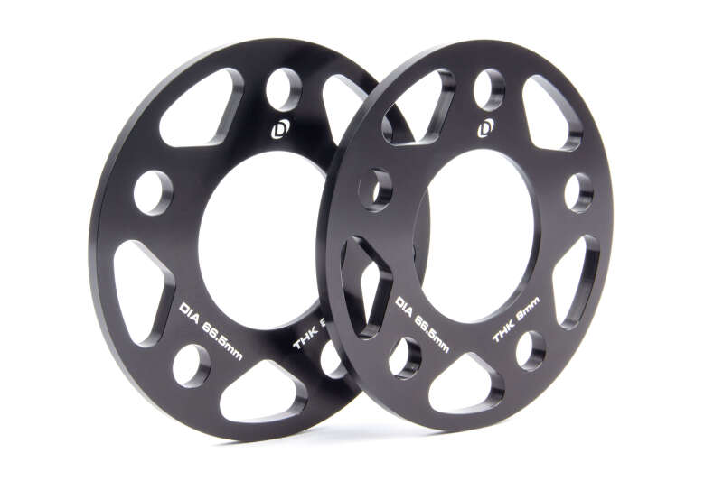 Dinan Wheel Spacers - 5x112, 66.5mm CB, 8mm Thick - Pair