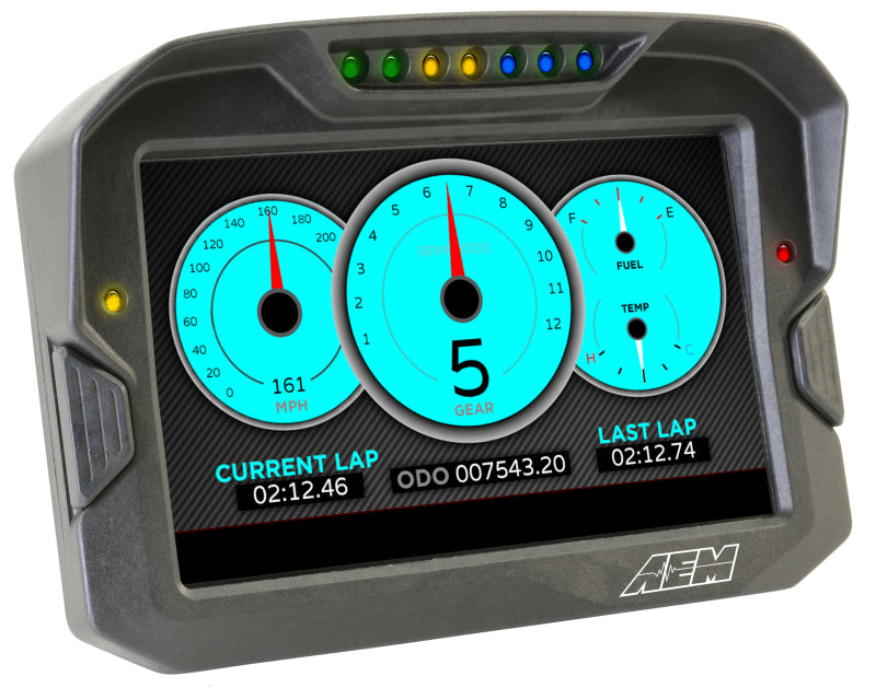 AEM CD-7 Non Logging Race Dash Carbon Fiber Digital Display – (CAN Input Only)