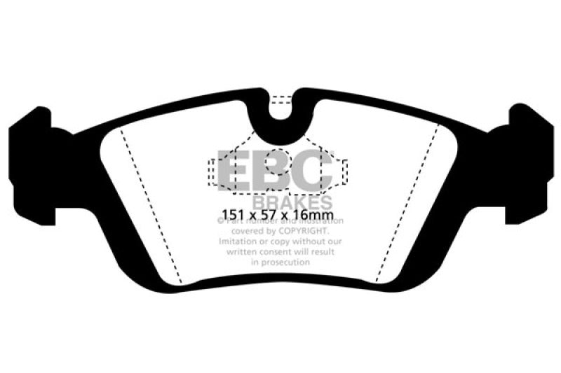EBC Yellowstuff Front Brake Pads - BMW 318i, 318is, 318ti 1992-1999