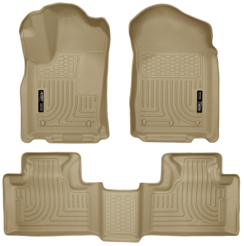 Husky Liners WeatherBeater Combo Tan Floor Liners for 11-13 Dodge Durango and 11-13 Jeep Grand Cherokee - OneFastShop