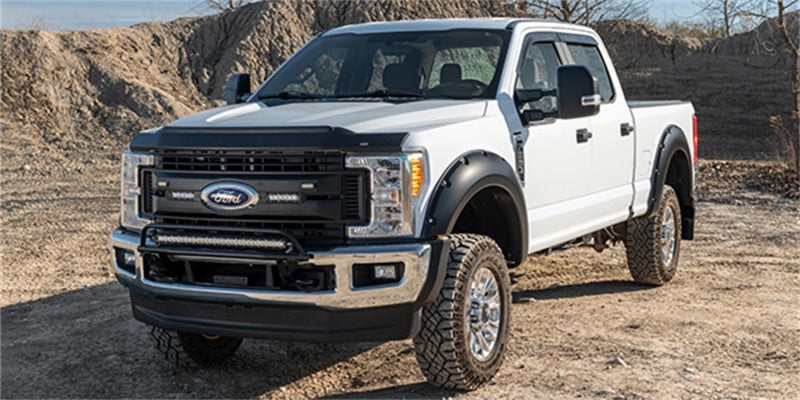 Husky Liners Aeroskin II Low Profile Bug Shield 17-22 Ford F-250/350/450/550 Super Duty Tex. Black