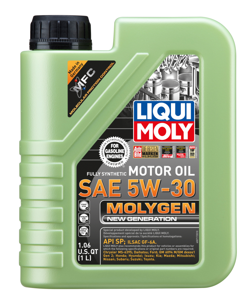 LIQUI MOLY 1L Molygen New Generation Motor Oil SAE 5W30 for Acura Integra MDX RDX RL RSX TL and More - OneFastShop