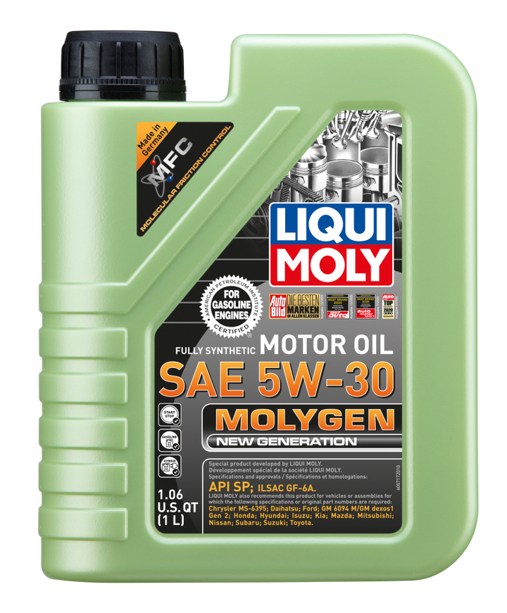LIQUI MOLY 1L Molygen New Generation Motor Oil SAE 5W30 for Acura Integra MDX RDX RL RSX TL and More - OneFastShop