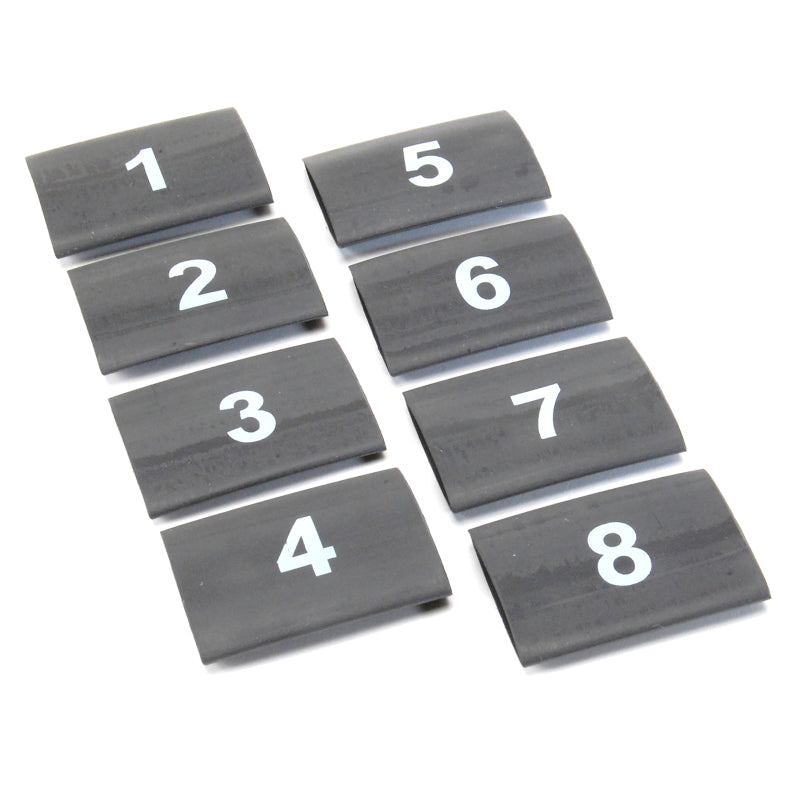 DEI Wire Markers Numbered 1-8 (8pc) - Black