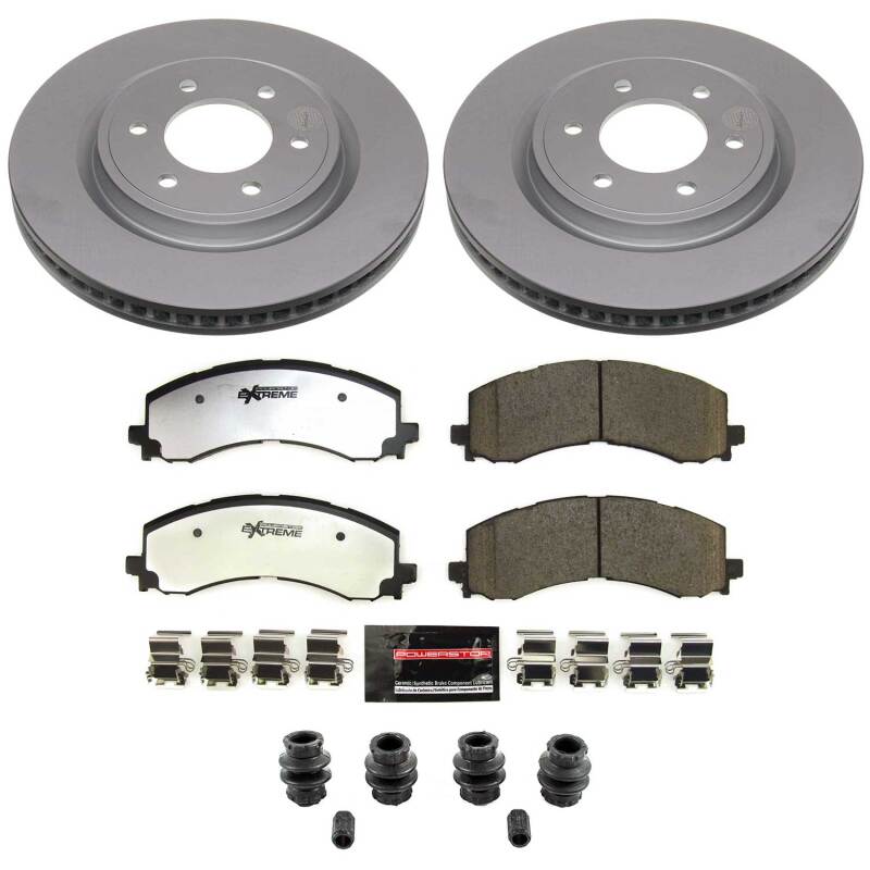 PowerStop Z36 Front Coated Brake Kit - Ford F-150 / Bronco Raptor / Expedition 2021-2026