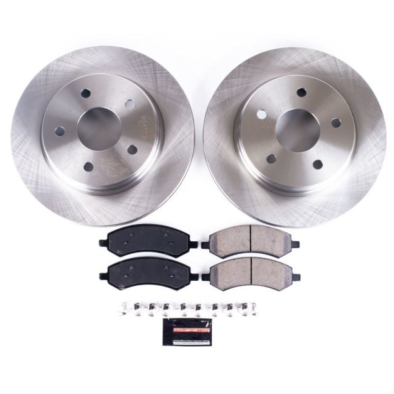 PowerStop Front Autospecialty Brake Kit with Z17 Pads for 07-09 Chrysler Aspen Limited - OneFastShop