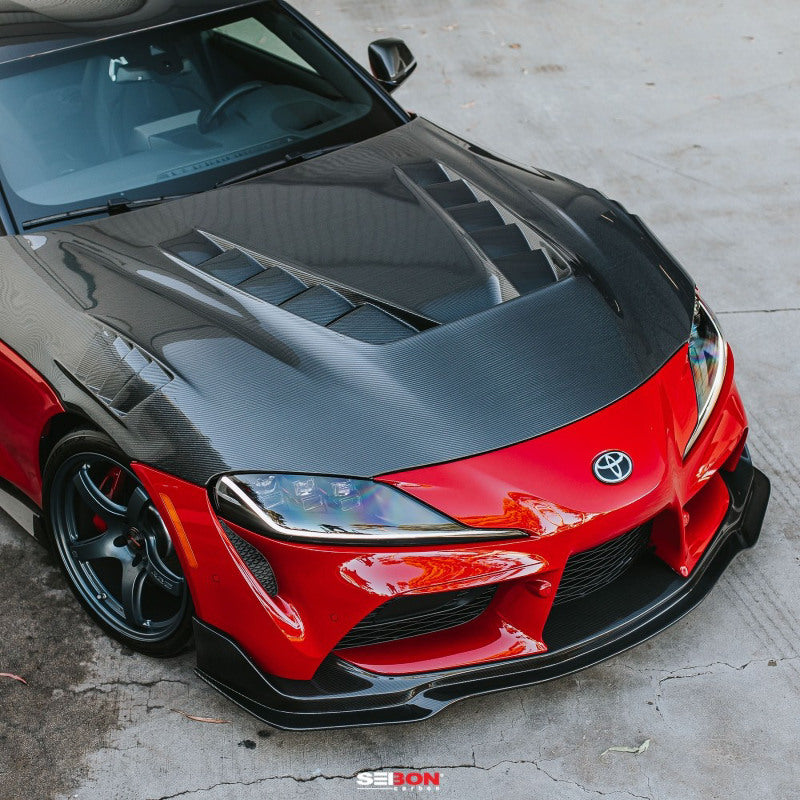 Seibon TV-Style Carbon Fiber Hood for 2020+ Toyota GR Supra