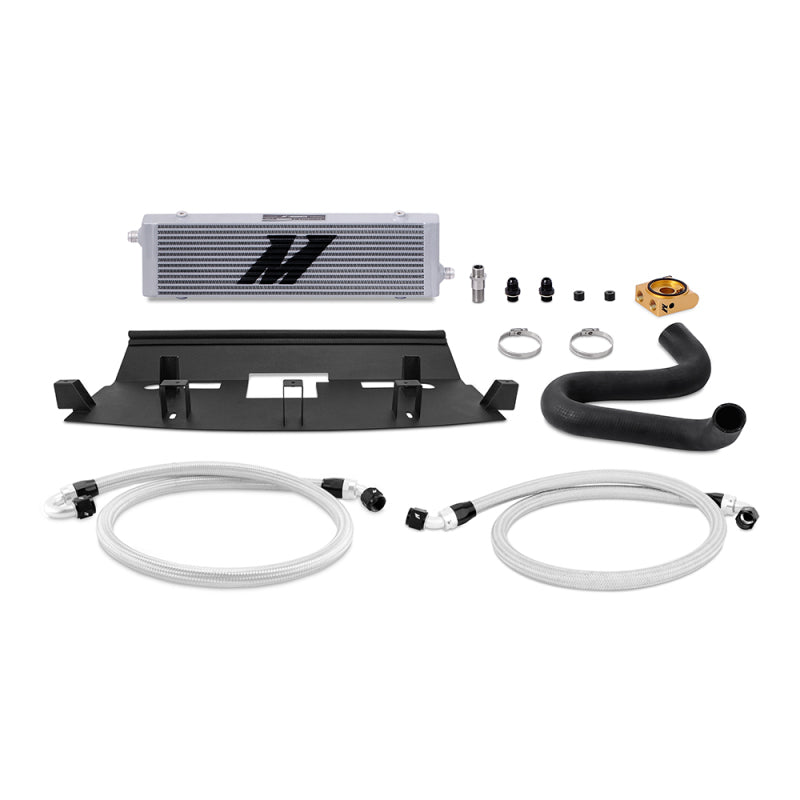 Mishimoto Thermostatic Oil Cooler Kit - Ford Mustang GT 2018-2023 - Silver